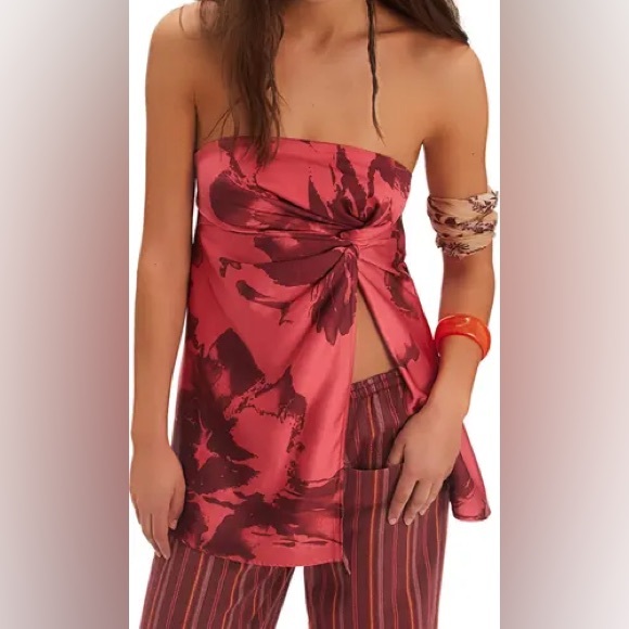 Free People Tops - Free People Come Undone Strapless Top Sz Small